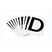 Brady 5050-D, 50513 Vinyl 5050 Series Letter Label w/Legend: D, 50 Packs of 10 pcs