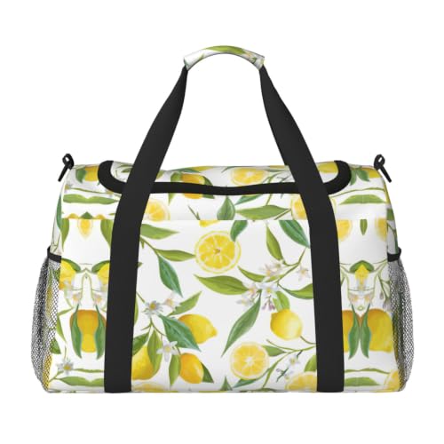 Bolsa de viaje grande Fresh Tropical Lemons: la solución impermeable para piscina