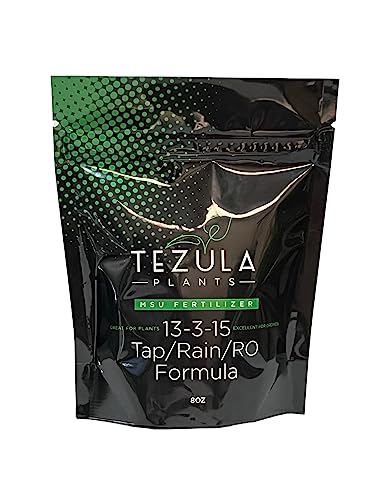 Tezula Plants MSU Orchid Fertilizer 13-3-15 (Greencare) 1/2 Pound, Scoop Included, Excellent for Orchids, Anthuriums, Philodendrons and all tropicals
