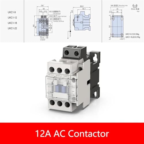 Contactor AC 12A 220V automatisme de pompe et ventilation maison - 2
