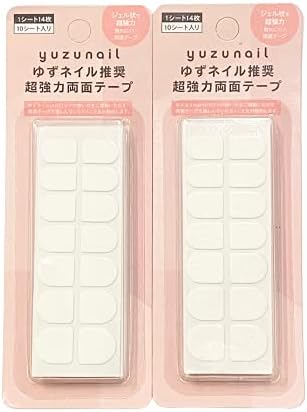Amazon ゆずネイル推奨 超強力両面テープ 140個 X 1 ゆずネイル ネイルアートキット 通販
