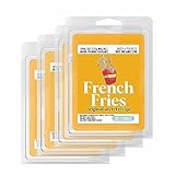 French Fries Scented Wax Melts - Smells Like Starchy Potato - Grease - Salt & Pepper- 100% Naturally Vegan Soy and Premium Fragrance | Great Gift | Handmade in Denver, Colorado (4 Pack Wax Melts)