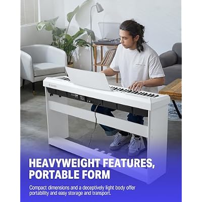Donner DEP-20 Beginner Digital Piano+Donner Duet Piano Bench with Storage
