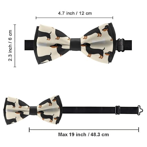 Fashion Pre-Tied Tuxedo Bow Tie Quality Adjustable Bowtie for Men Party Wedding4
