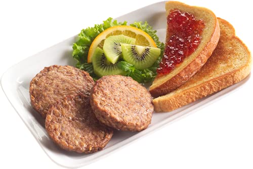 Halal Beef Breakfast Sausage Patties - Midamar - 8 lb box