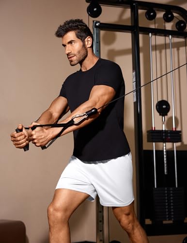 COOFANDY Men's Gym Shorts 3 Pack Mesh Athletic Workout Shorts Lightweight Quick Dry Drawstring Shorts with Pockets3