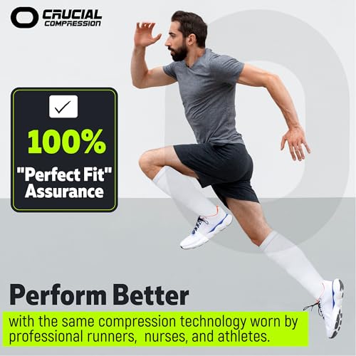 Image of Crucial Compression Socks for Men & Women (20-30mmHg) Running, Athletic, Travel