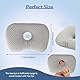 Babyezz Piercing Ear Hole Pillows CNH Pillow with an Ear Hole Relieves Ear Pain for Side Sleepers and Relief Ear Pain Ear Inflammation Pressure Sores Headphones, Gray