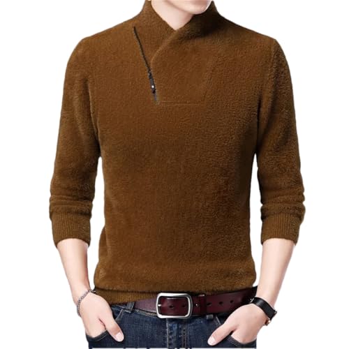 Wjnvfioo Fashion Pullover Knit Mens Turtleneck Sweater Autum Casual Men's Clothing