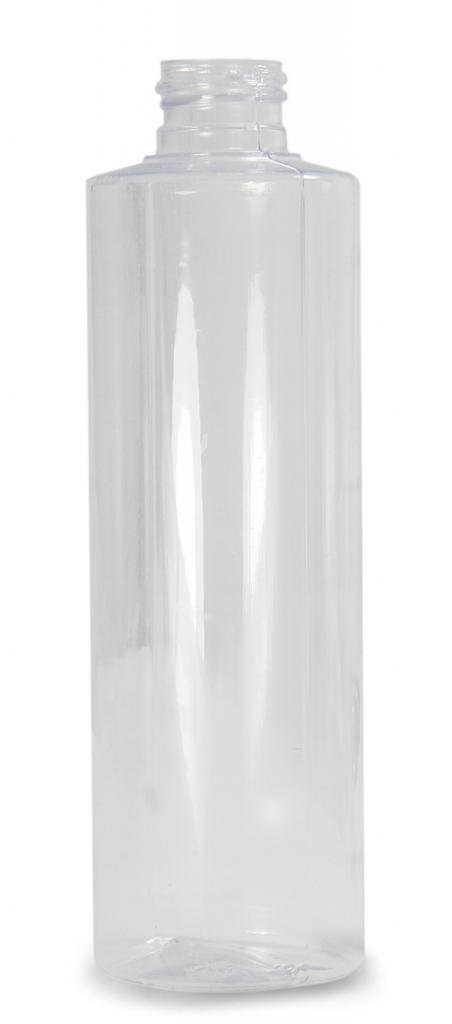 Qorpak PLA-05757 Clear PVC Cylinder Bottle with 24-410 Neck Finish, 8oz Capacity, 49mm OD x 161mm Height (Case of 489)