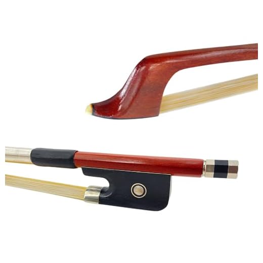 Yinfente Arco de violonchelo de madera brasileña 4/4 tamaño completo, pelo de caballo mongol natural, rana de ébano con incrustaciones circulares, hecho a mano