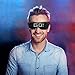 EYEFLASHES LED Glasses for Parties - LED Bluetooth Glasses for Festivals - Cool Glasses to Display Customized Flashing Messages & Animations via Bluetooth on our App - Light up the Party! + Extra Case