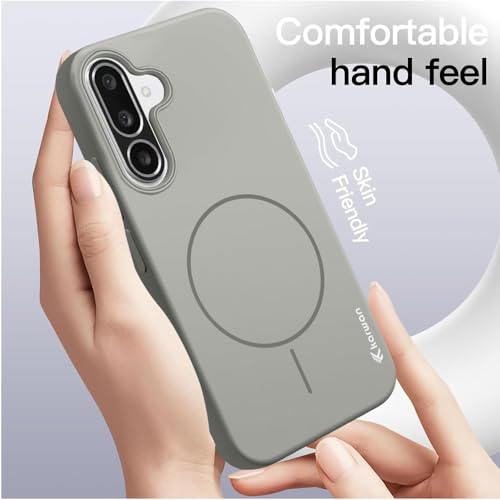 Image of KARWAN️ Magnetic Wireless Ultra Slim-Fit Back Case Cover for Samsung Galaxy M56 / F56 |Hard PC Case Cover| Ultra-Thin & Light Weight with [Ultra Premium Feel] (6.7 inch) (Grey)