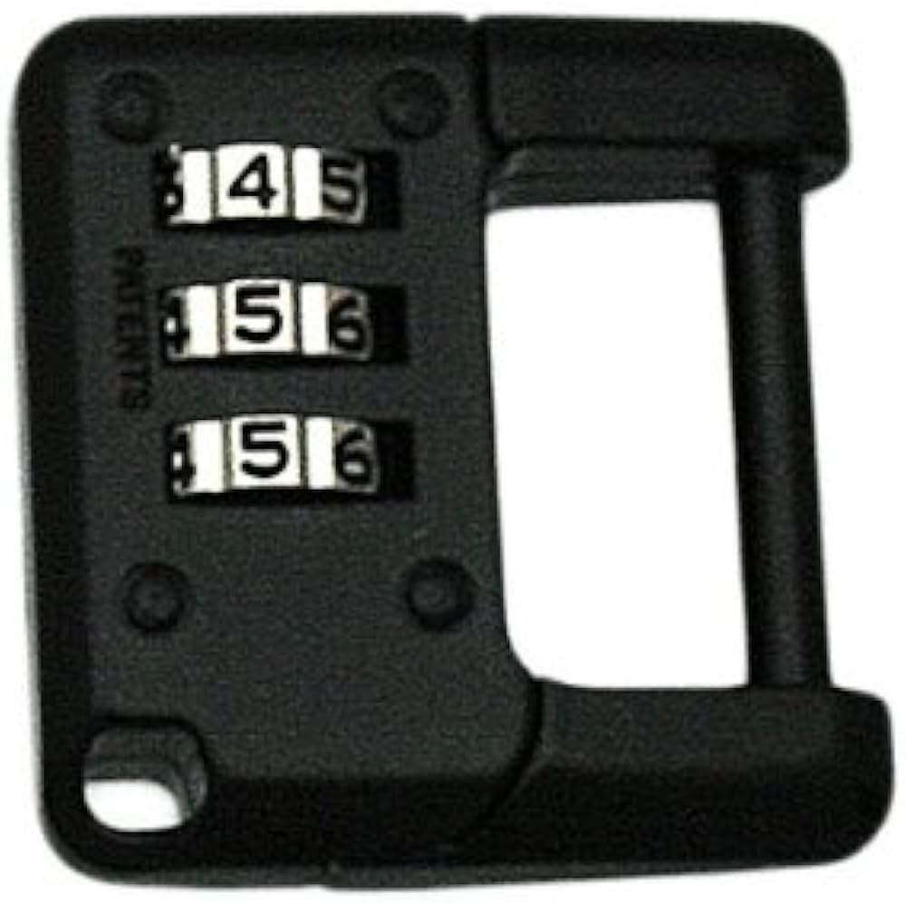 Amazon | ハイロジック 3ケタ文字合せ錠(ブラック) G-077 | 補助錠・錠前