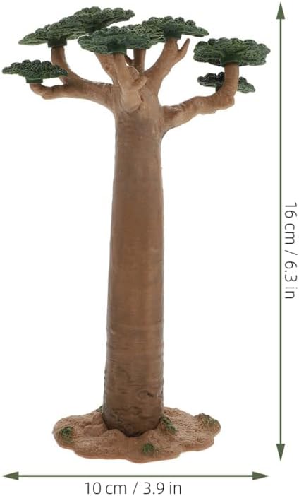 DOITOOL 2Pcs Model Tree Mini Baobab Tree Miniature Artificial Trees Train Scenery Architecture Trees Fake Plants for DIY Crafts Building Model Scenery Landscape Dollhouse image 4