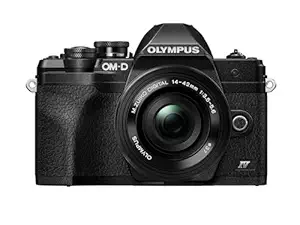 Olympus OMD-EM-10-Mark-IV Mirrorless Digital Camera with Lens 14-42mm f3.5-5.6-EZ Black (V207132BU000)