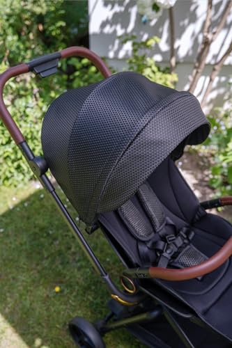 MoMi Kinderwagen ADELLE ab 6. Monat (bis 22 kg), klappbarer Buggy mit 360°-Sitz und 5-Punkt-Sicherheitsgurt, Einkaufskorb, mit Tragegriff zum Tragen nach dem Zusammenklappen
