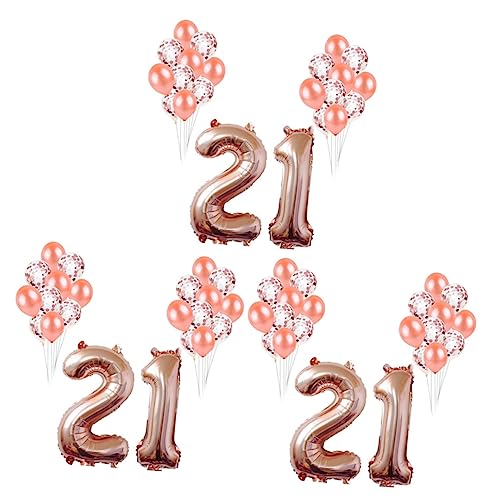Ballons décoratifs anniversaire rose doré pour une fête chic en famille