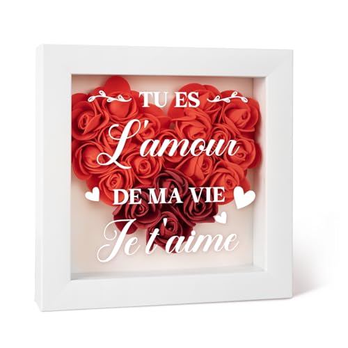 Cadeau Saint Valentin Femme, Cadeau Couple Amoureux pour Femme, Cadeau Homme pour Anniversaire – Rose Éternelle Décorative, Idee Anniversaire, Romantique Présent pour Elle