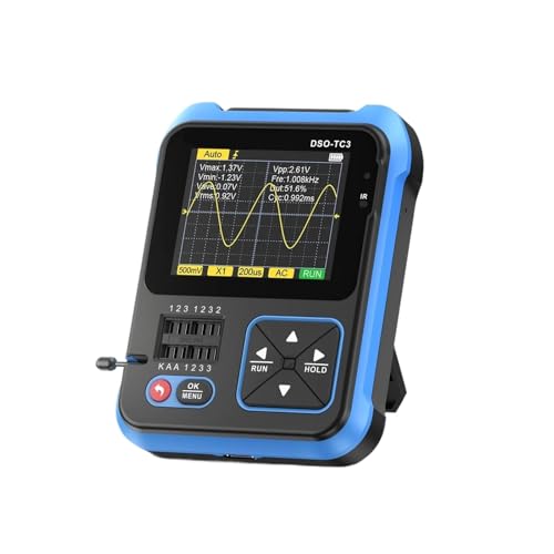Mini osciloscopio digital portátil DSO-TC3, comprobador de transistores, fuente señal, componentes electrónicos multifunción 3 en 1(DSO-TC3 Standard)