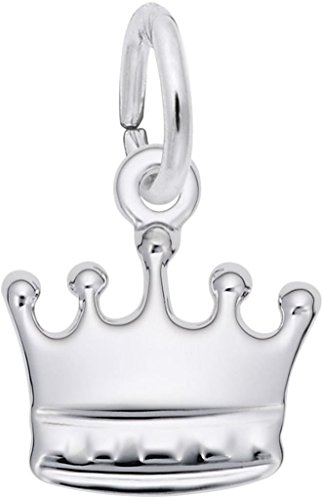 Rembrandt Crown Charm - Metal - 14K White Gold