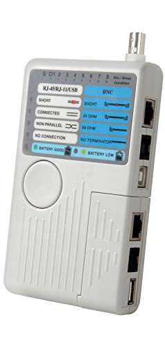 Mercury | 4-in-1 Remote Network Cable Tester | RJ11 RJ45 USB BNC LAN
