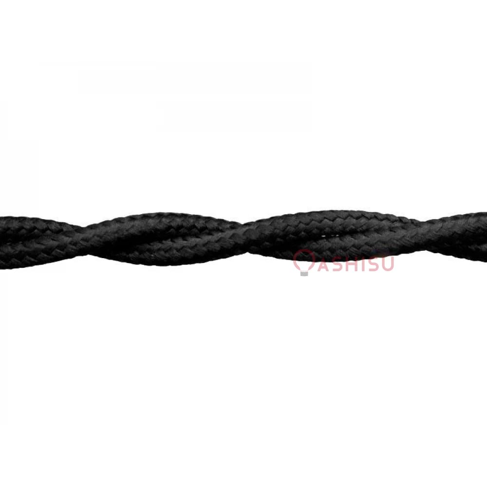 Cable trenzado vintage negro 3m, 2 x 0,75 mm² con cable textil para luces de techo, iluminación – Estilo clásico DIY DIY - 4