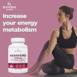 Bandini® Berberine 1000mg Pure high Dosage | 180 Vegan Capsules - Pure Berberin HCL from Berberis Aristata 97% + Chromium and Black Pepper | Maximum Absorption - Digestive, Liver, Intestinal Function - Image 2