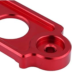 Esenlong Aleación de aluminio Car Racing Batería Tie Down Hold Bracket Lock Anodizado para HONDA CIVIC/CRX 1988-2000 (Rojo)