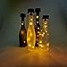 Vegaltair Solar Wine Bottle Lights Kit with Twinkling Fairy Micro Amber LED (Bottle Not Included), 2 Pack