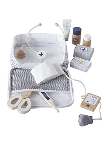 Cadeau set docteur poupon bois blanc VERTBAUDET anniversaire enfant