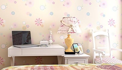 Amazon Co Jp 韓国ピンクプリンセス部屋壁紙for Children不織布ファブリックリビングルームベッドルーム 壁紙キュート壁紙 イエロー Diy 工具 ガーデン