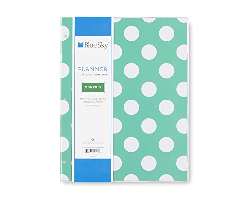 Blue Sky 2017-2018 Academic Year Monthly Planner, 8.5