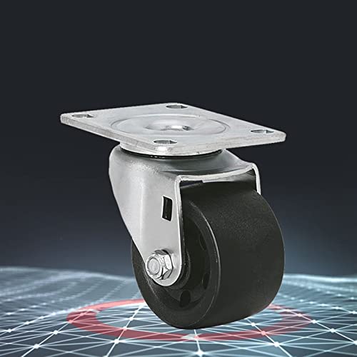 Roue de roulettes robuste 3" à centre de gravité bas avec frein Flat brake - 6