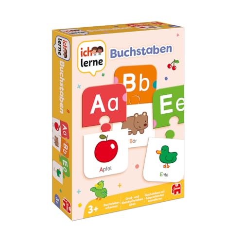 Jumbo Spiele Ich lerne Buchstaben - Lernspiele ab 3 Jahren - Buchstaben Spiel Kindergarten
