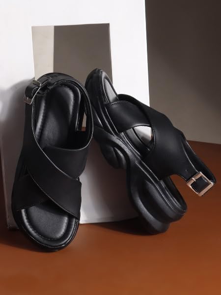 Image of SilverArrow womens Floriva Fashion Sandals|Sandals With Adjustable Buckle Closure|Casual Wear