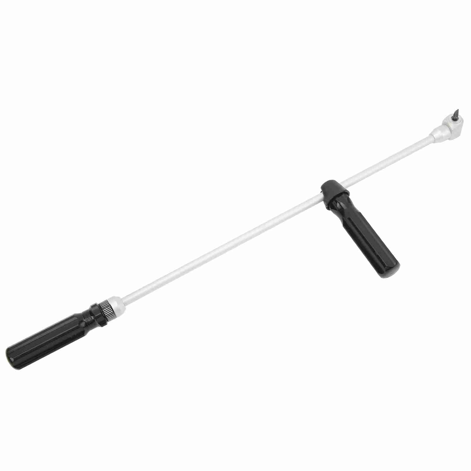 Tbest 10 Piezas de Llave de Ajuste de Carburador, Destornillador Biselado de 90 Grados, Kit de Afinación de Carburador de Motor en ángulo para Motos de Nieve ATV Utv con Varilla de 485 Mm y 7