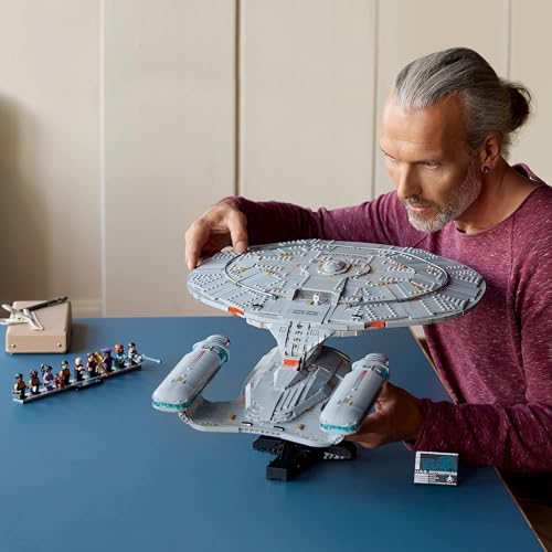 Image of LEGO Icons Star Trek: U.S.S. Enterprise NCC-1701-D Replica Model Building Kit for Adults 10356