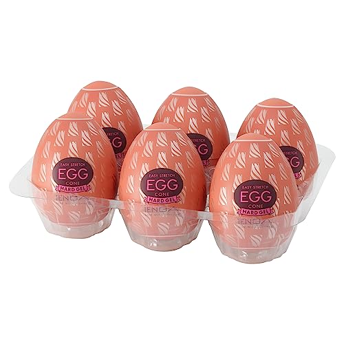 TENGA Cone Stronger masturbateur œuf brun 7 cm avec relief interne intense