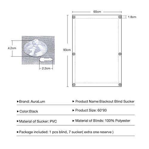 KINLO 1 Pezzo 60 * 93CM Tenda a Rullo Oscurante