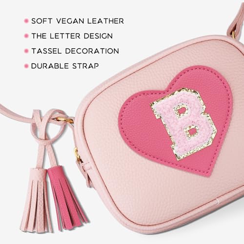 Image of KKXIU Birthday Gifts for Girls Initial Toddler Purse Cute Kids Crossbody Bag