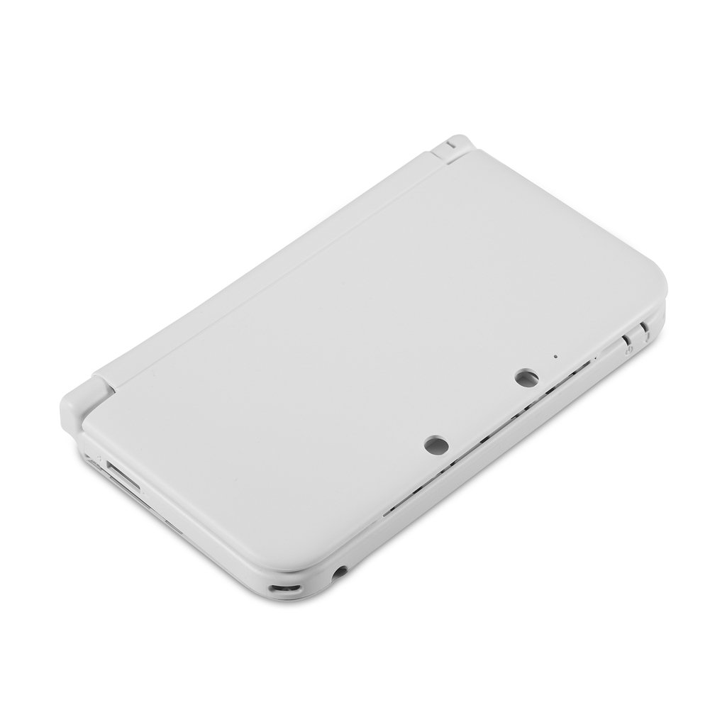 Funda de plástico, fácil de instalar, profesional, resistente, compacta para 3DS XL (blanco) Videojuegos y periféricos