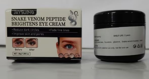 YCNASSS Verfons Firming Eye Cream - Verfons Snake Venom Firming Eye Cream, Anti Aging Eye Bag Cream, Fades Fine Lines and Wrinkles