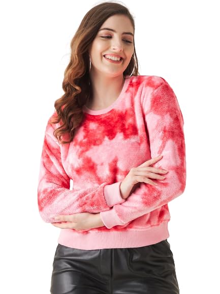 Image of Modeve Self Design Round Neck Casual Women Sweater||Winterwear||