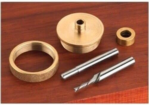 ARC-POWER for Veneer Inlay Router Collar Template Guide Bit Kit Tool
