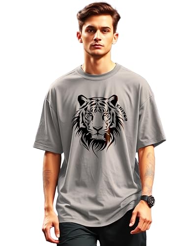 Image of AUSK Oversized Tshirts || Half Sleeve Round Neck T-Shirts for Men