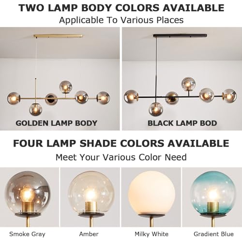 Lampe suspendue moderne en verre luminaire de plafond pour salon chambre cuisine