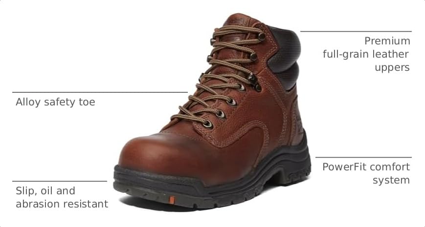 Image of Timberland PRO Women's Titan 6 Inch Alloy Safety Toe Industrial Work Boot