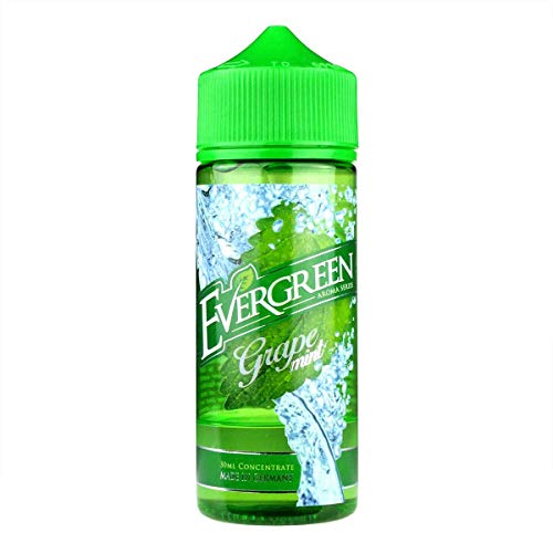 Evergreen Aromakonzentrat Grape Mint, Shake-and-Vape zum Mischen mit Basisliquid für e-Liquid, 0.0 mg Nikotin, 30 ml