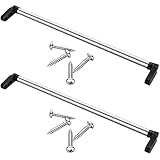 Otoolling 2 Sets Boat Windshield Support Bar Replacement Marine Windshield Brace Kit Aluminum for Boat Ship Marine Vessel Window Bars (14 Inches)